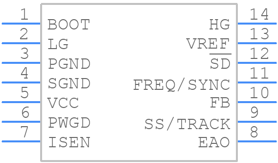 LM2744MTC - Texas Instruments - PCB symbol
