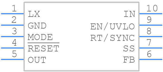 MAXM17552AMB+T - Analog Devices - PCB symbol