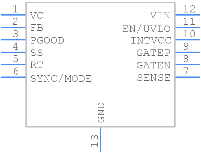 LT8357JMSE#PBF - Analog Devices - PCB symbol