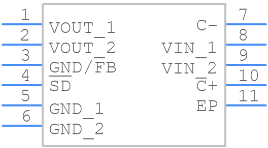LM2750LD-5.0/NOPB - Texas Instruments - PCB symbol
