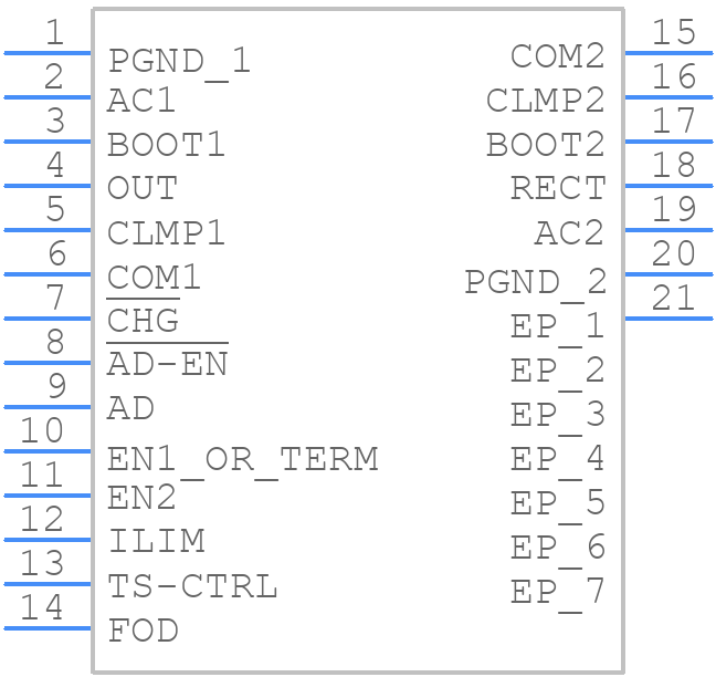 BQ51013ARHLR - Texas Instruments - PCB symbol