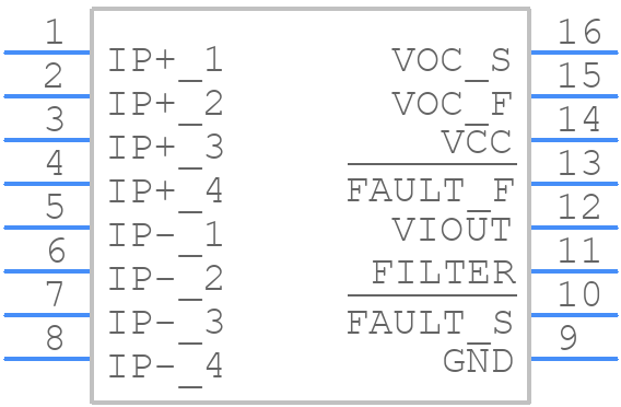 ACS720KLATR-15AB-T-4 - Allegro Microsystems - PCB symbol