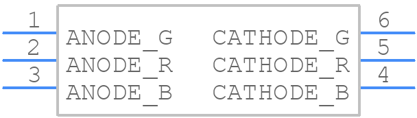 HSMF-C125 - Avago Technologies - PCB symbol