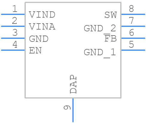 LM2832YMY - Texas Instruments - PCB symbol