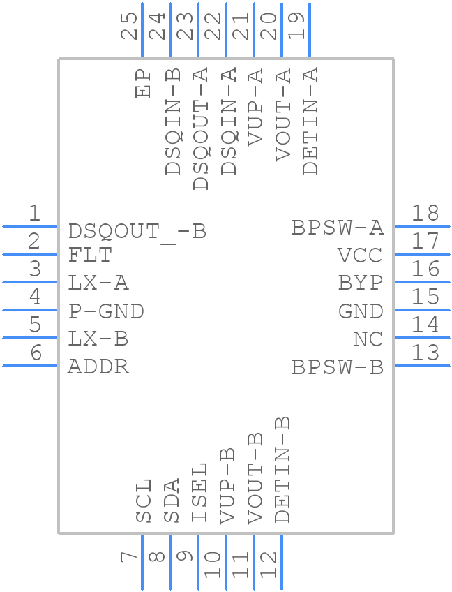 LNBH26PQR - STMicroelectronics - PCB symbol