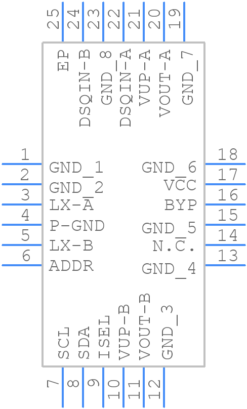 LNBH26LPQR - STMicroelectronics - PCB symbol