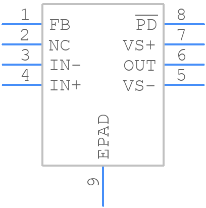 OPA858IDSGT - Texas Instruments - PCB symbol