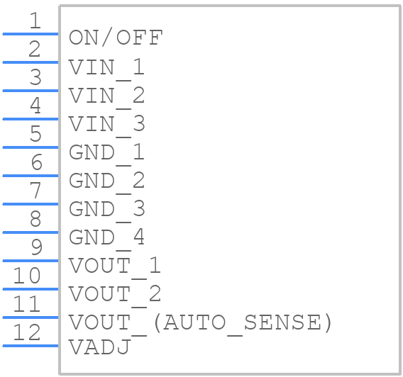 R-555.0PA - RECOM Power - PCB symbol