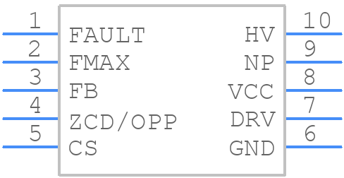 NCP1341B1D1R2G - onsemi - PCB symbol