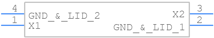LFXTAL055595Cutt - IQD - PCB symbol