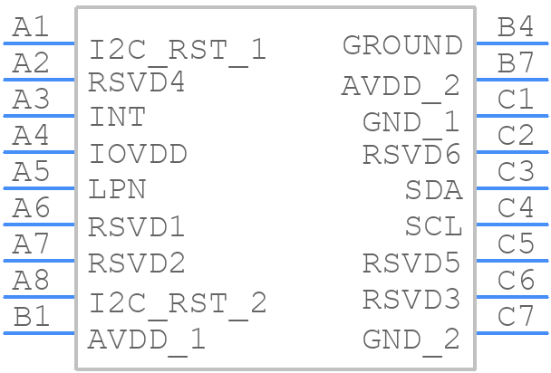 VL53L5CX - STMicroelectronics - PCB symbol