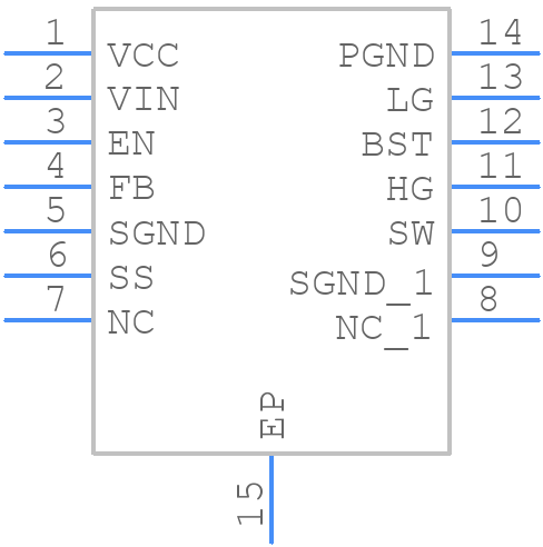 LM3153MH-3.3/NOPB - Texas Instruments - PCB symbol