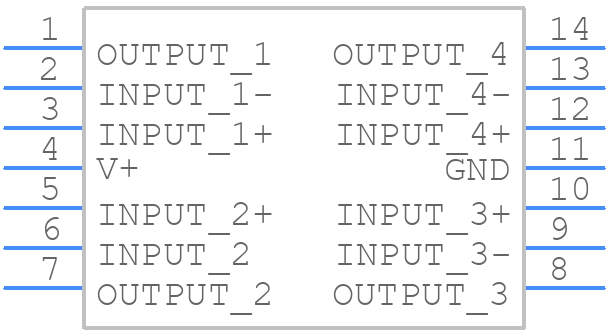 LM324MT/NOPB - Texas Instruments - PCB symbol
