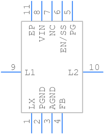 XCL225B0K1H2 - Torex - PCB symbol