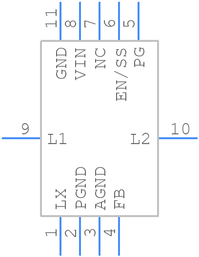 XCL225A0K1H2 - Torex - PCB symbol