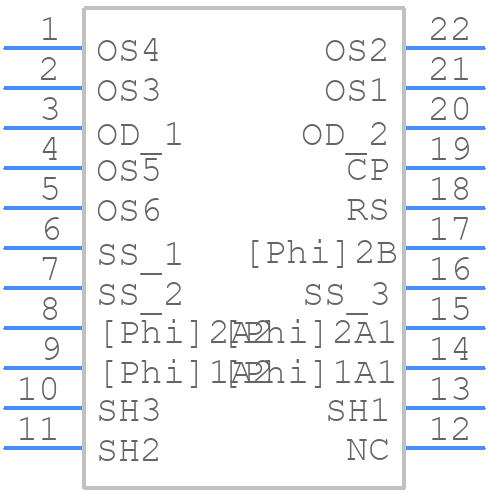 TCD2564DG(Z,2C) - Toshiba - PCB symbol