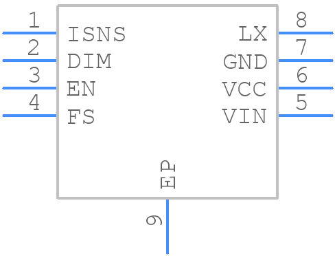 LM3407MY/NOPB - Texas Instruments - PCB symbol