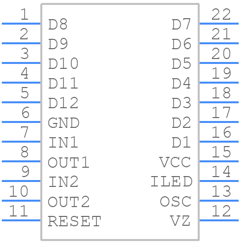 LB1412 - Sanyo - PCB symbol
