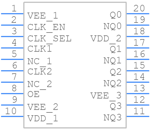 ICS8545AGT - Renesas Electronics - PCB symbol