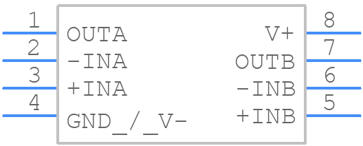LM358AM - Texas Instruments - PCB symbol