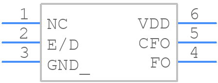VCC6-QAF-156M250 - Vectron - PCB symbol