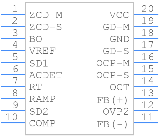 R2A20132SP#W0 - Renesas Electronics - PCB symbol