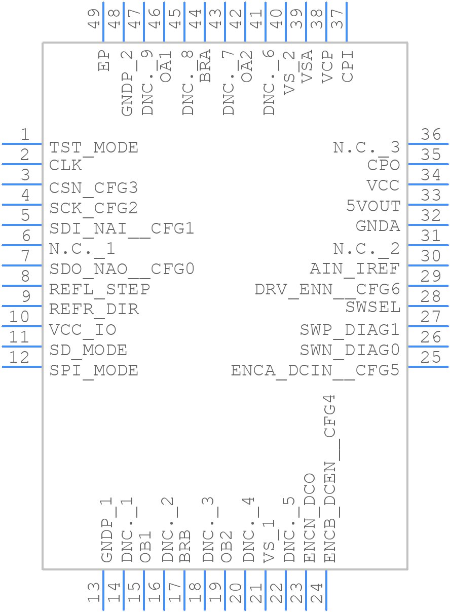 TMC5130A-TA - Analog Devices - PCB symbol