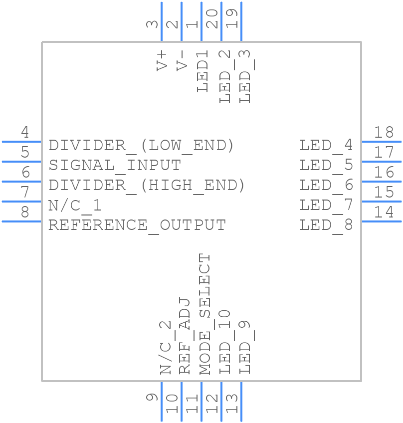 LM3914V/NOPB - Texas Instruments - PCB symbol
