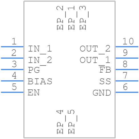 TPS74701QDRCRQ1 - Texas Instruments - PCB symbol