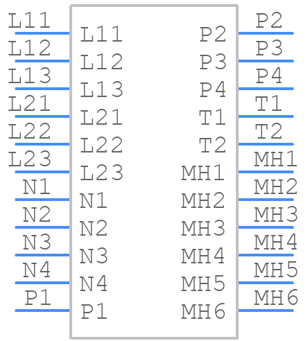 DDB2U20N12W1RFB11BPSA1 - Infineon - PCB symbol