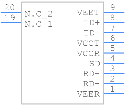 AFBR-5813QZ - Avago Technologies - PCB symbol