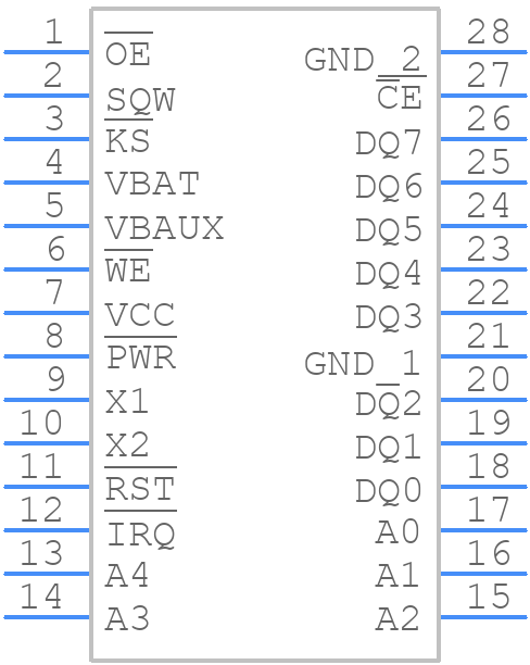 DS1501YN+ - Analog Devices - PCB symbol