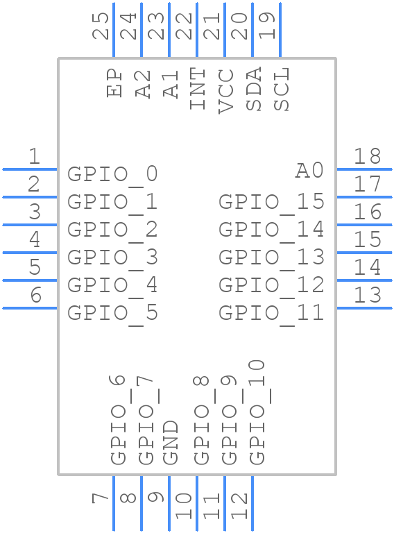 STMPE1600QTR - STMicroelectronics - PCB symbol