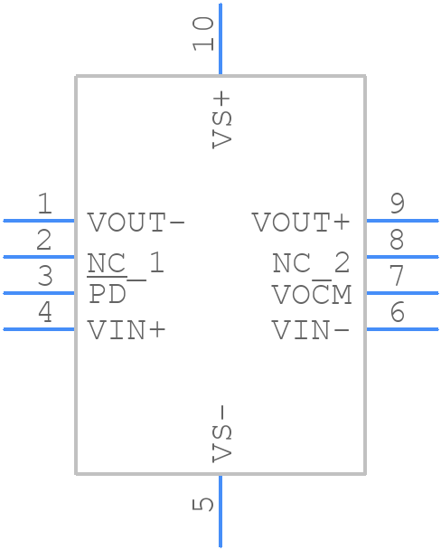 THS4531AIRUNT - Texas Instruments - PCB symbol