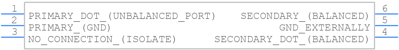 NCS4-102+ - Mini-Circuits - PCB symbol
