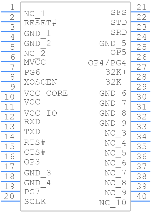 LMX9838SB/NOPB - Texas Instruments - PCB symbol