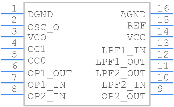 HT8972(16DIP-A) - Holtek - PCB symbol