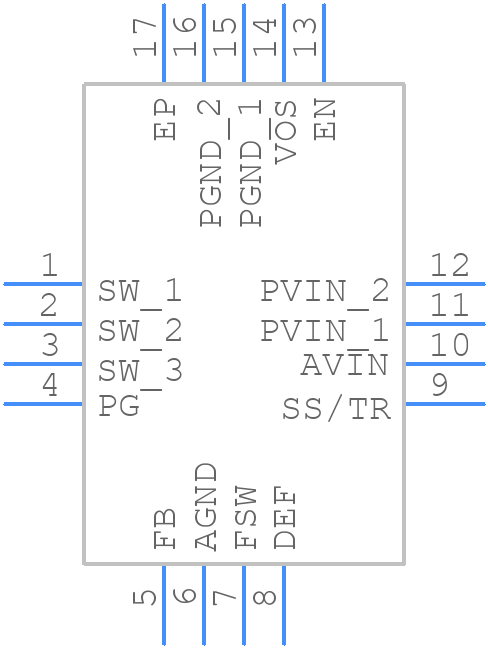 TPS62151RGTR - Texas Instruments - PCB symbol