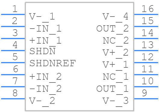 LT6300IGN#PBF - Analog Devices - PCB symbol