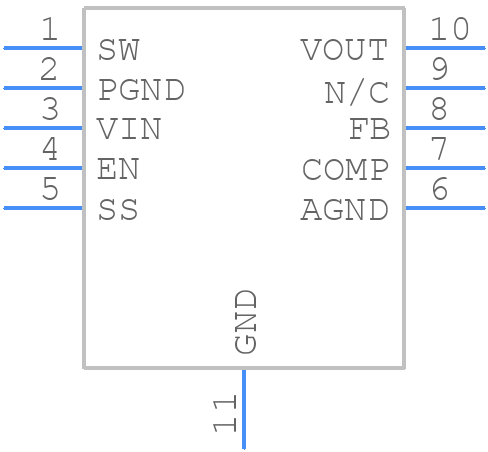 LM4510SD/NOPB - Texas Instruments - PCB symbol
