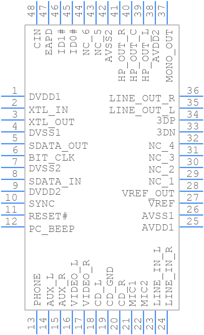 LM4550BVH/NOPB - Texas Instruments - PCB symbol