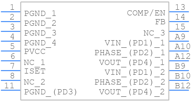 ISL8204MIRZ - Renesas Electronics - PCB symbol