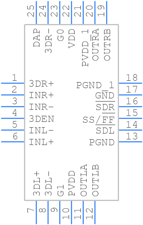 LM48410SQ/NOPB - Texas Instruments - PCB symbol