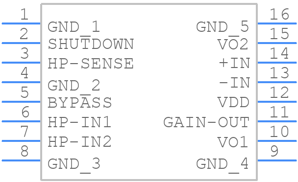 LM4860M/NOPB - Texas Instruments - PCB symbol