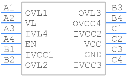 MAX3027EBC-T - Analog Devices - PCB symbol