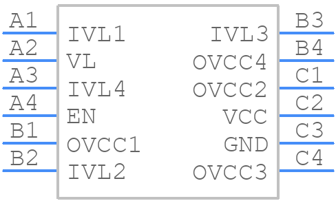 MAX3024EBC-T - Analog Devices - PCB symbol
