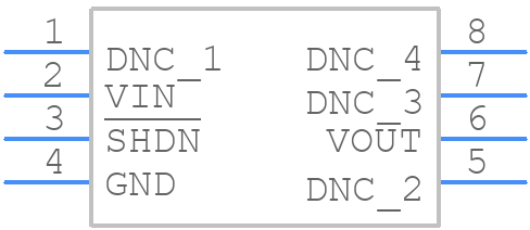 LT6657BHMS8-1.25#PBF - Analog Devices - PCB symbol