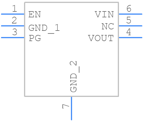 LD39100PU25RY - STMicroelectronics - PCB symbol