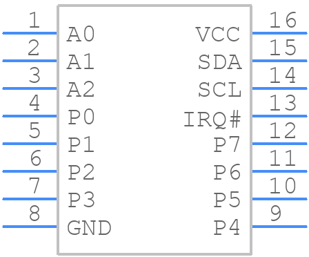 XRA1200PIG16TR-F - EXAR - PCB symbol