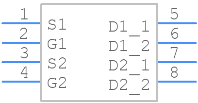 TSM200N03DPQ33 - Taiwan Semiconductor - PCB symbol